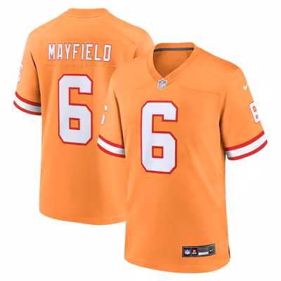 Baker Mayfield Tampa Bay Buccaneers Nike Throwback Game Jersey - Orange