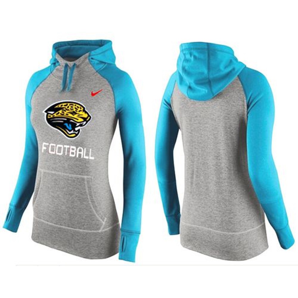 Women's  Jacksonville Jaguars Performance Hoodie Grey & Blue
