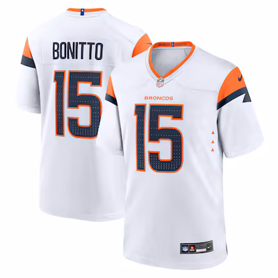 Nik Bonitto Denver Broncos Nike Game Jersey - White