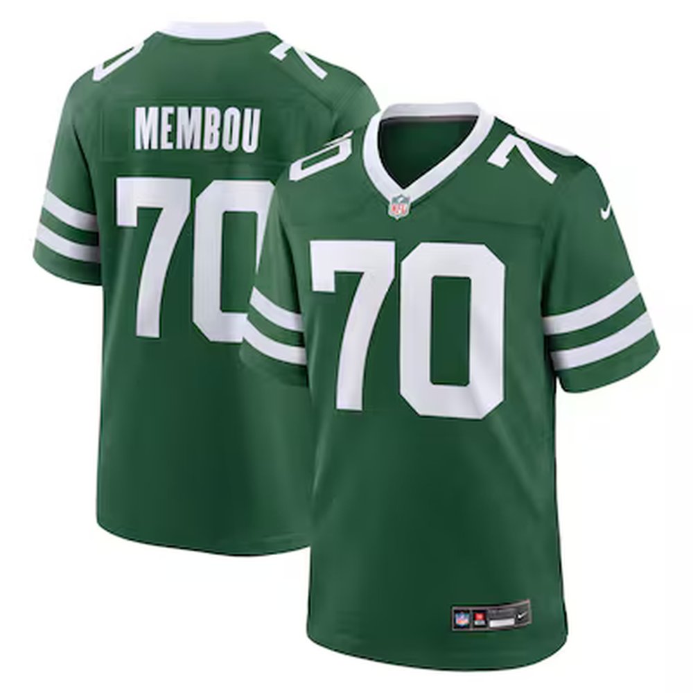 Youth New York Jets #70 Armand Membou Nike Legacy 2025 NFL Draft First Round Pick Game Jersey
