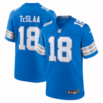 Isaac TeSlaa Detroit Lions Nike Game Player Jersey - Blue