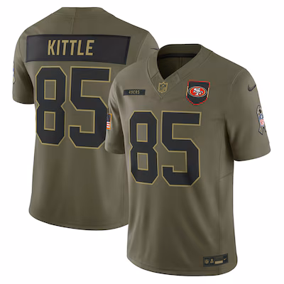 George Kittle San Francisco 49ers Nike 2025 Salute to Service Limited Jersey - Olive