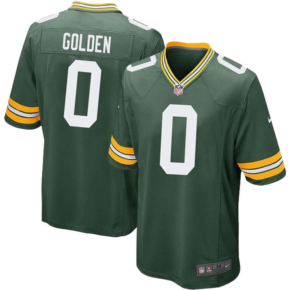 Youth Green Bay Packers #0 Matthew Golden Nike Green Game Player Jersey