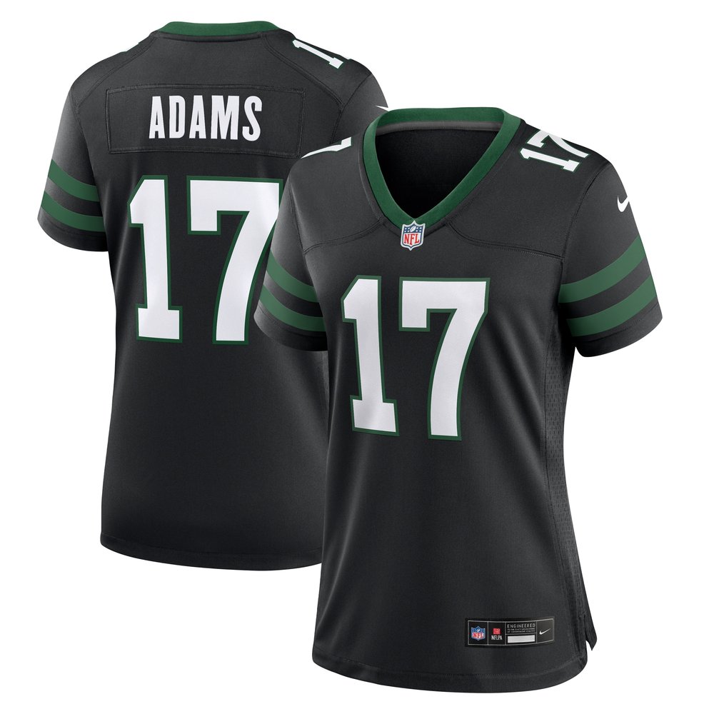 Women's New York Jets #17 Davante Adams  Legacy Black Alternate Game Jersey