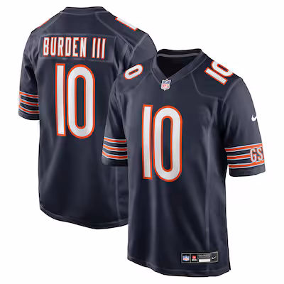 Luther Burden III Chicago Bears Nike Team Game Jersey - Navy