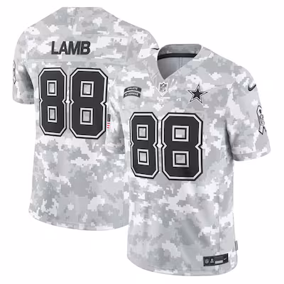 CeeDee Lamb Dallas Cowboys Nike 2024 Salute to Service Limited Jersey - Arctic Camo