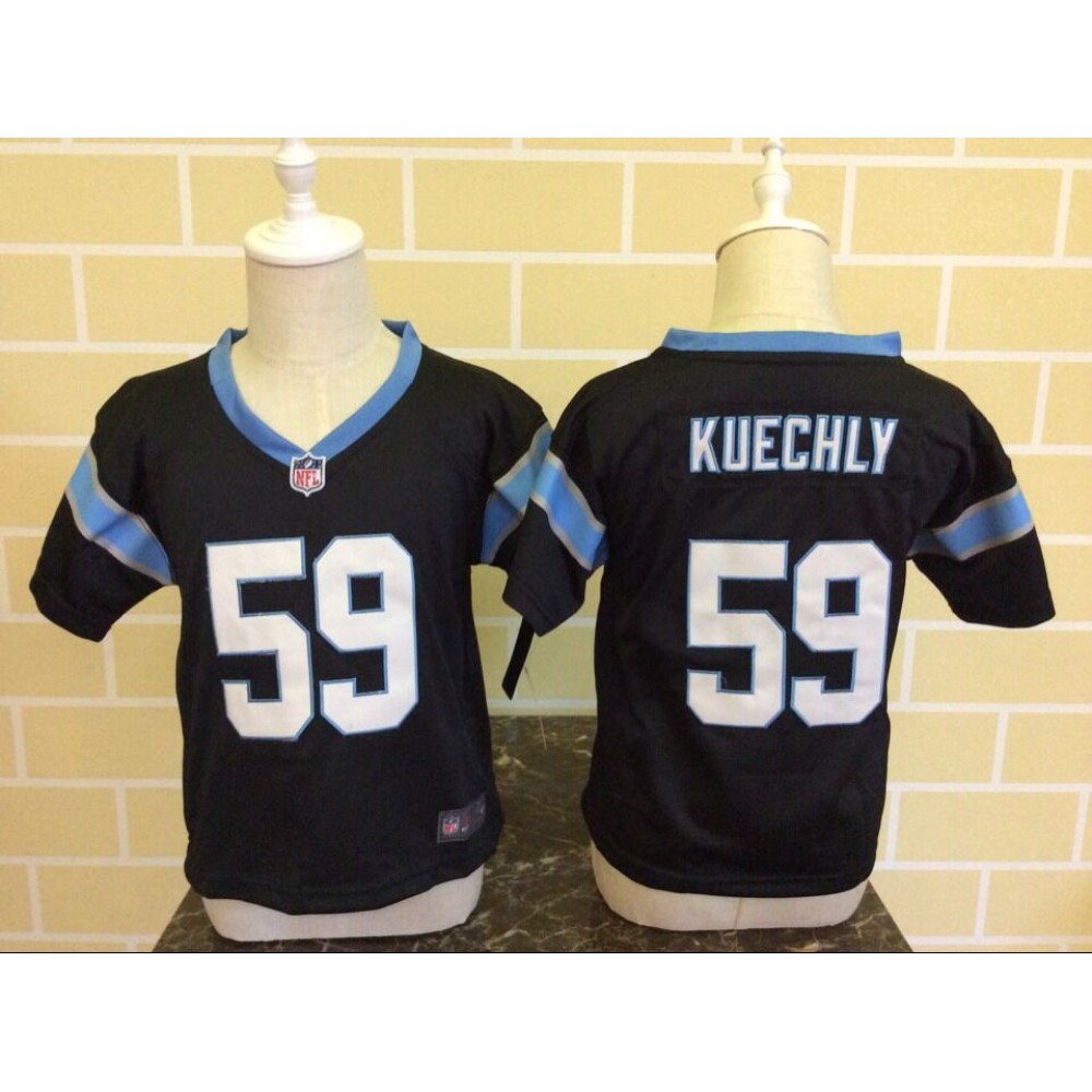 Toddler  Carolina Panthers #59 Luke Kuechly Black Stitched NFL Jersey