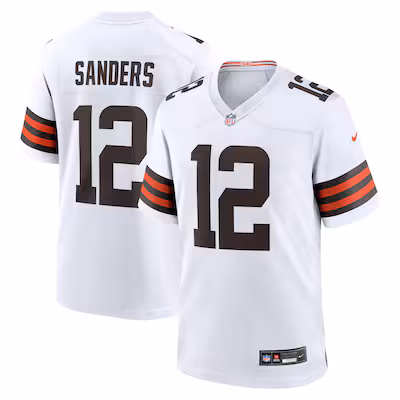 Shedeur Sanders Cleveland Browns Nike 2025 NFL Draft Game Jersey - White