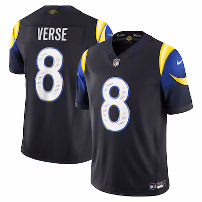 Jared Verse Los Angeles Rams Nike 2025 Rivalries Collection Limited Jersey - Midnight Blue