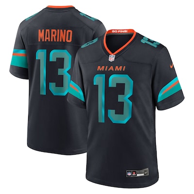 Dan Marino Miami Dolphins Nike 2025 Rivalries Collection Retired Player Game Jersey - Pitch Blue