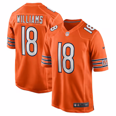 Caleb Williams Chicago Bears Nike Alternate Player Game Jersey - Orange