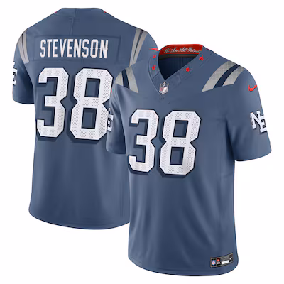 Rhamondre Stevenson New England Patriots Nike 2025 Rivalries Collection Limited Jersey - Storm Blue
