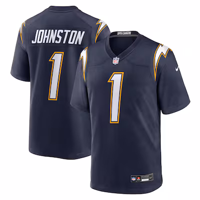 Quentin Johnston Los Angeles Chargers Nike Alternate Super Chargers Game Player Jersey - Navy