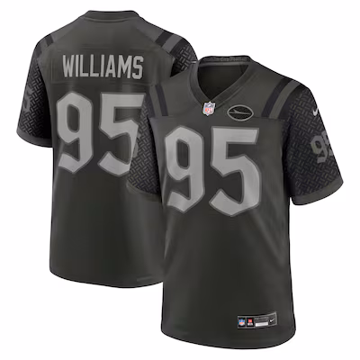 Quinnen Williams New York Jets Nike 2025 Rivalries Collection Game Jersey - Gotham Green