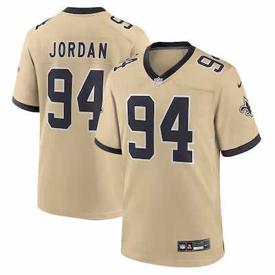 Cameron Jordan New Orleans Saints Nike Gameday Golds Alternate Game Player Jersey - Gold