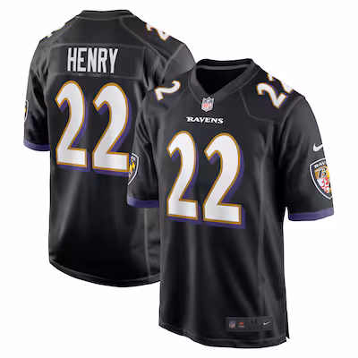 Derrick Henry Baltimore Ravens Nike Alternate Game Jersey - Black