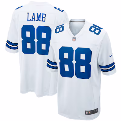 CeeDee Lamb Dallas Cowboys Nike Game Team Jersey - White
