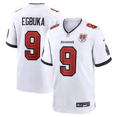 Emeka Egbuka Tampa Bay Buccaneers Nike White Game Jersey - White