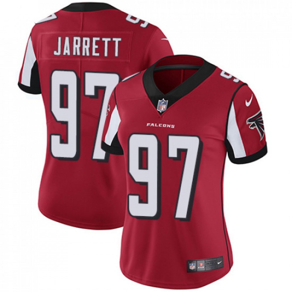 Women's Atlanta Falcons #97 Grady Jarrett Red Vapor Untouchable Limited Stitched NFL Jersey(Run Small)