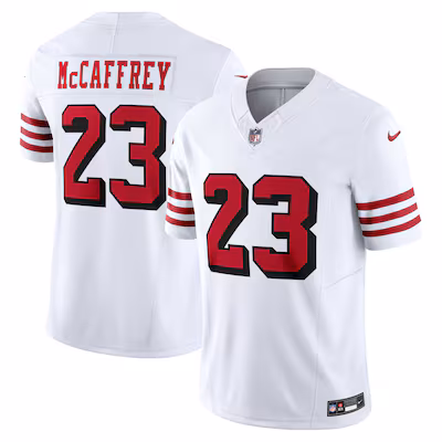 Christian McCaffrey San Francisco 49ers Nike Vapor F.U.S.E. Limited 2nd Alternate Jersey - White
