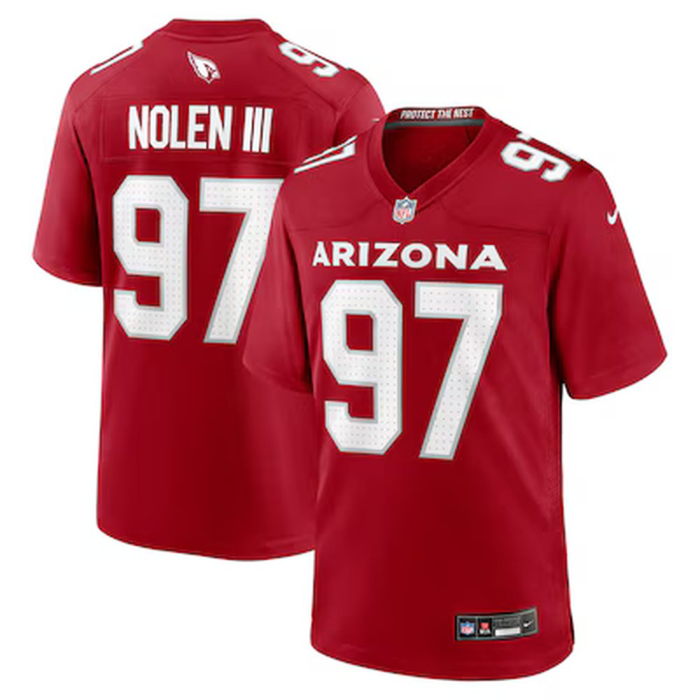 Youth Arizona Cardinals #97 Walter Nolen Nike Cardinal 2025 NFL Draft First Round Pick Game Jersey