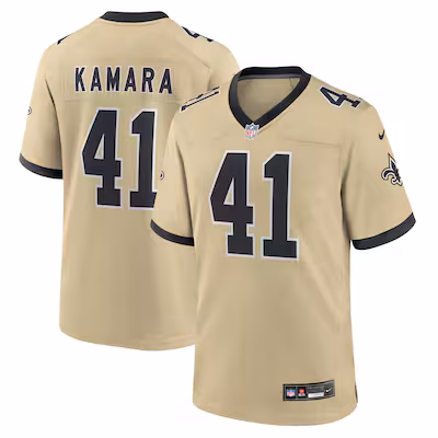Alvin Kamara New Orleans Saints Nike Gameday Golds Alternate Game Player Jersey - Gold