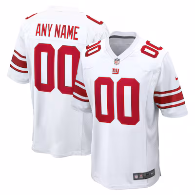 New York Giants Nike Custom Game Jersey - White