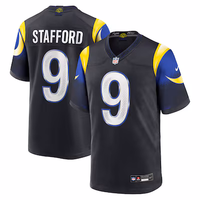 Matthew Stafford Los Angeles Rams Nike 2025 Rivalries Collection Game Jersey - Midnight Blue