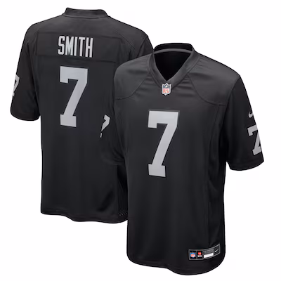 Geno Smith Las Vegas Raiders Nike Game Player Jersey - Black