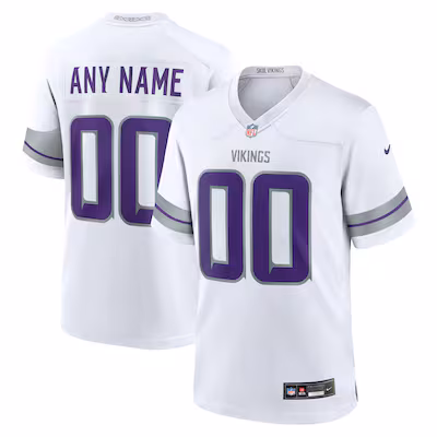 Minnesota Vikings Nike Alternate Custom Game Jersey - White
