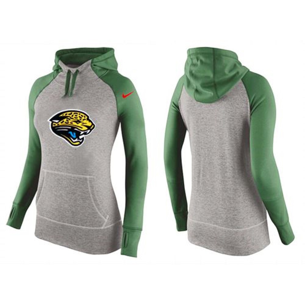 Women's  Jacksonville Jaguars Performance Hoodie Grey & Green