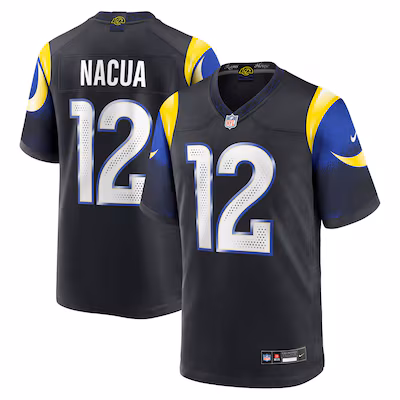 Puka Nacua Los Angeles Rams Nike 2025 Rivalries Collection Game Jersey - Midnight Blue