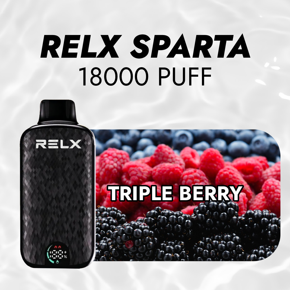 new Relx Sparta 18000 Puffs 16 Flavors
