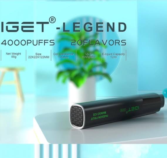 IGET LEGEND 4000 Puffs 26 Flavors
