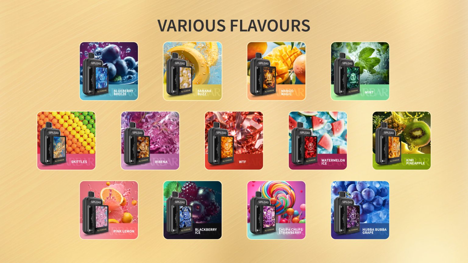 AliBarbar Upload 25000 Puffs with replaceable LED Screen