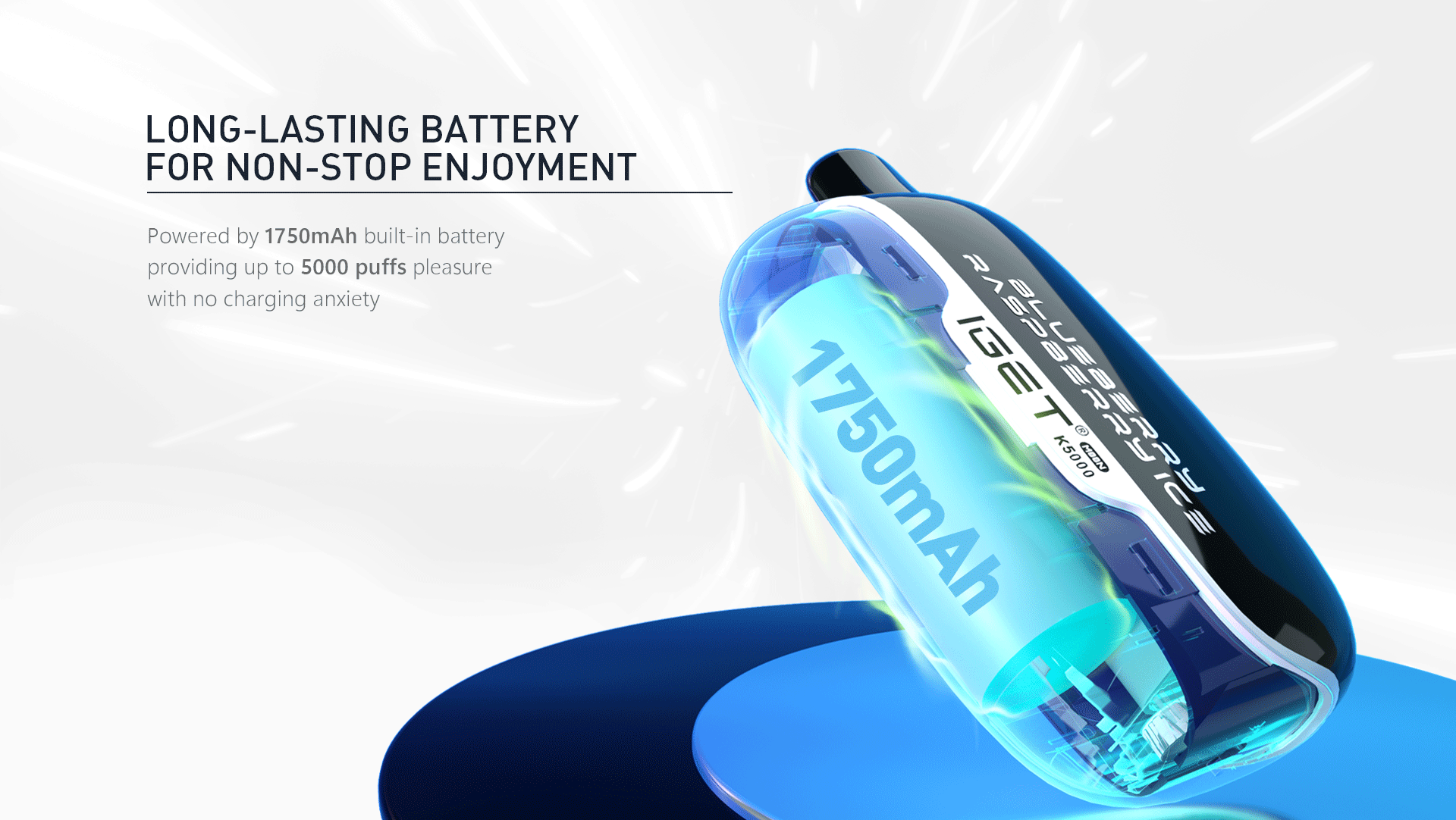 IGET Moon K5000 puffs 20 Flavors NEWEST