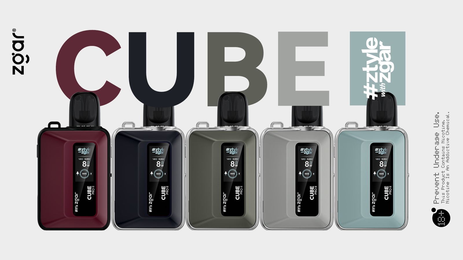new ZGAR Cube Pro II Device(for RELX Pod)