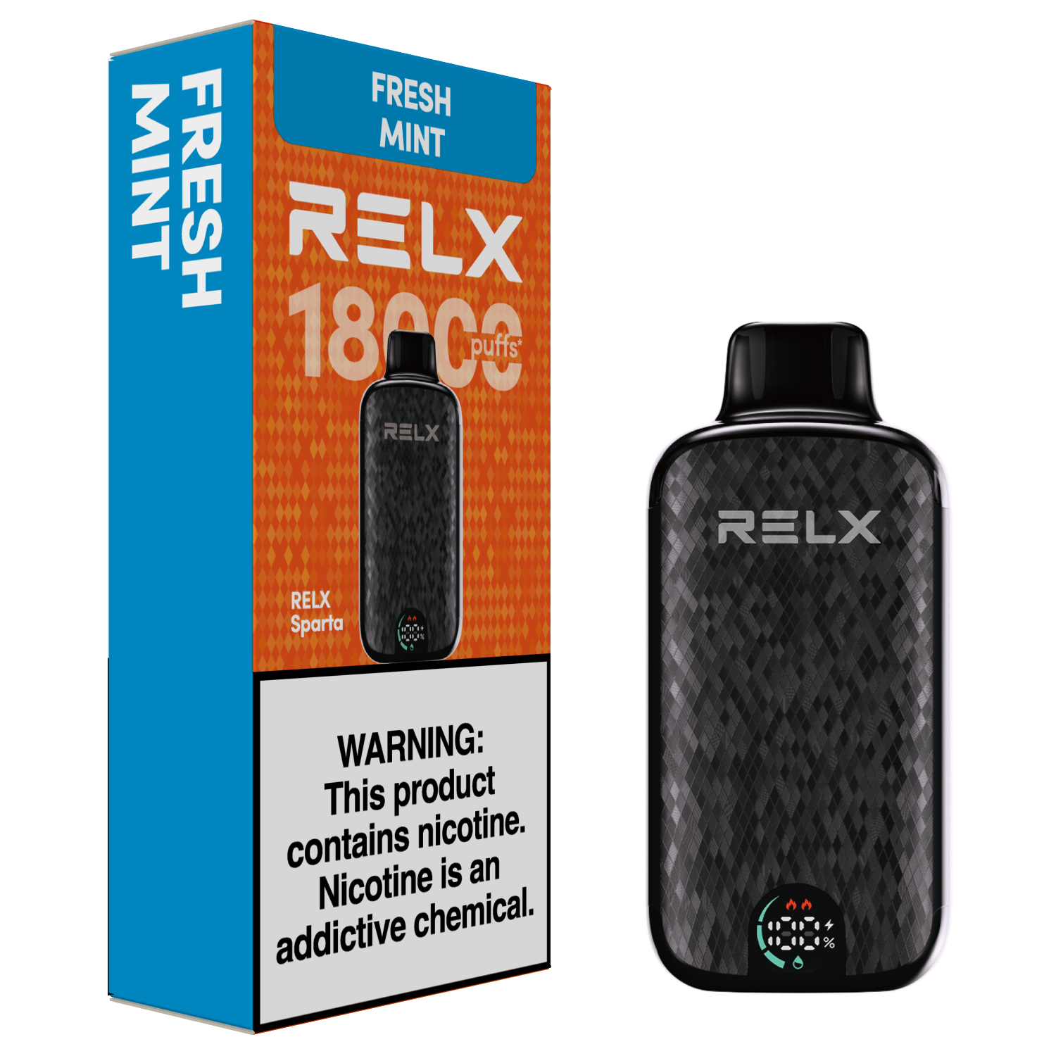 new Relx Sparta 18000 Puffs 20 Flavors