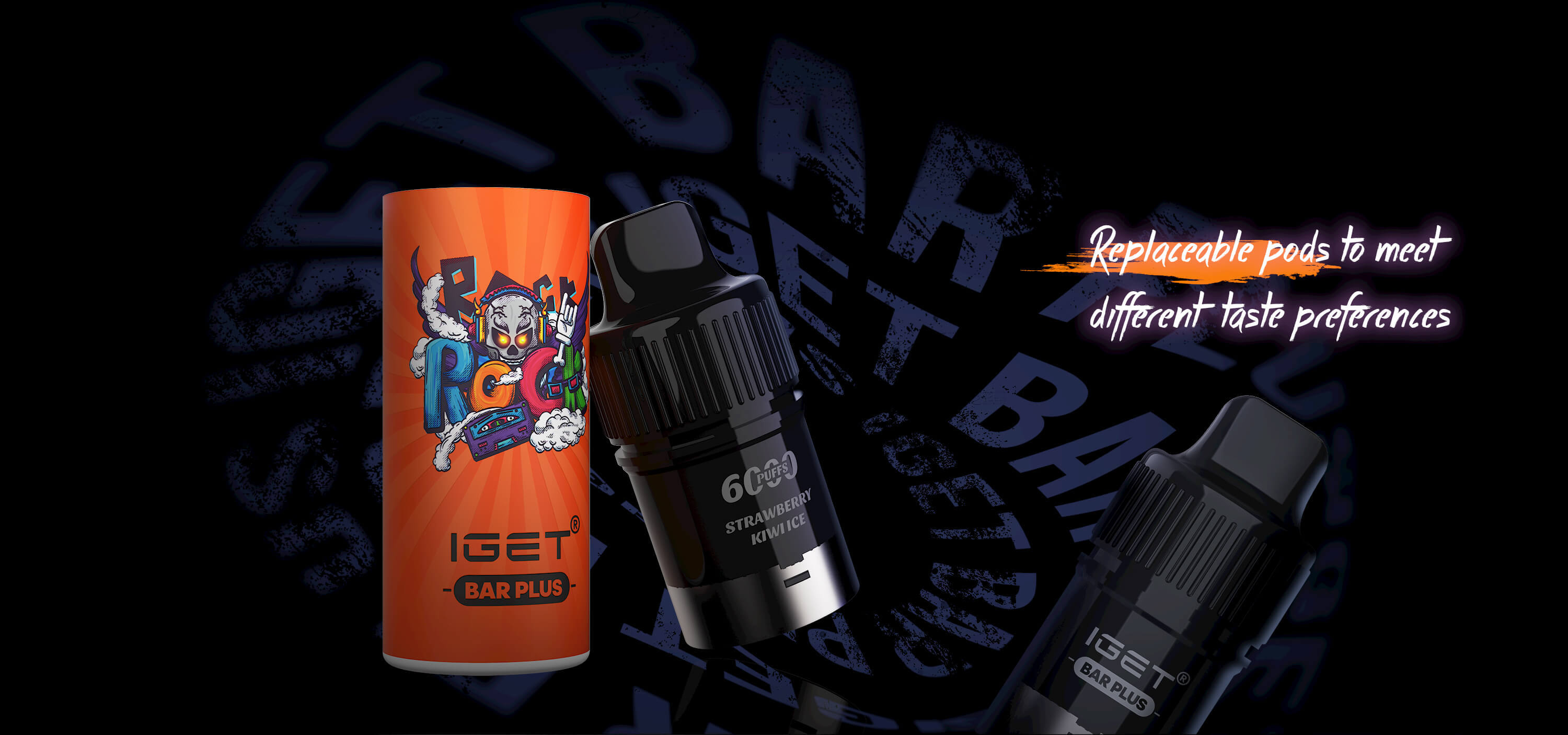 IGET BAR Plus Disposable Pod （suitable for both S3 and Bar Plus Kit) 21 Flavors