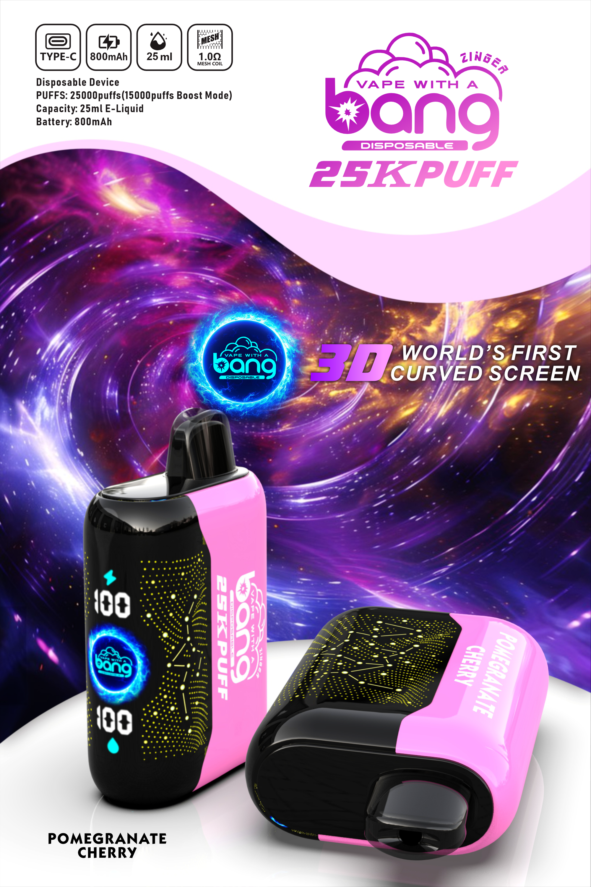 new Bang Starry 25000 Puffs Disposable Vape 15 Flavors