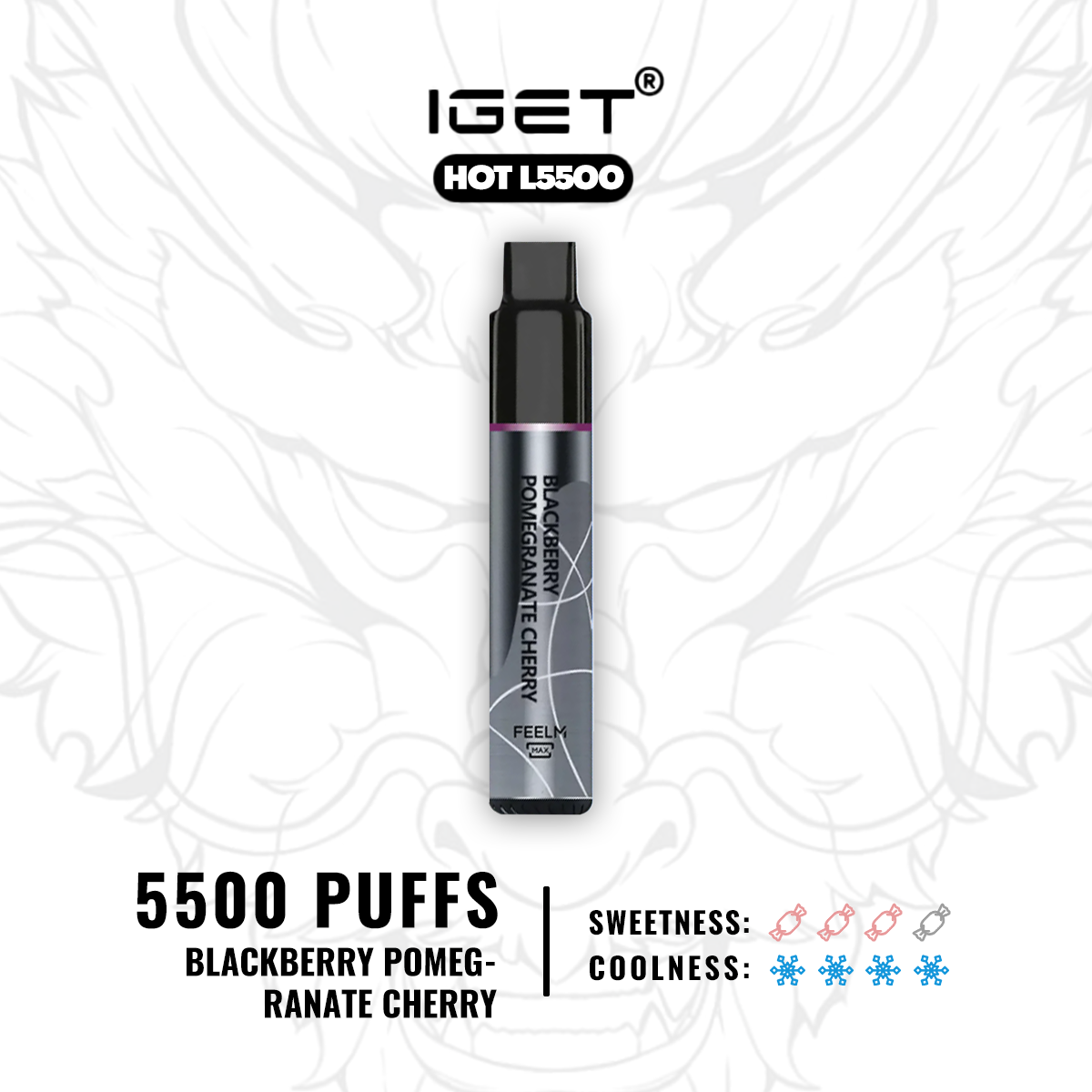 E-CIGARETTE/IGET HOT 5500