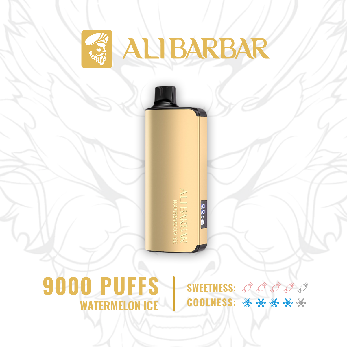 E-CIGARETTE/ALIBARBAR/ALIBARBAR RICH 9000 PUFFS