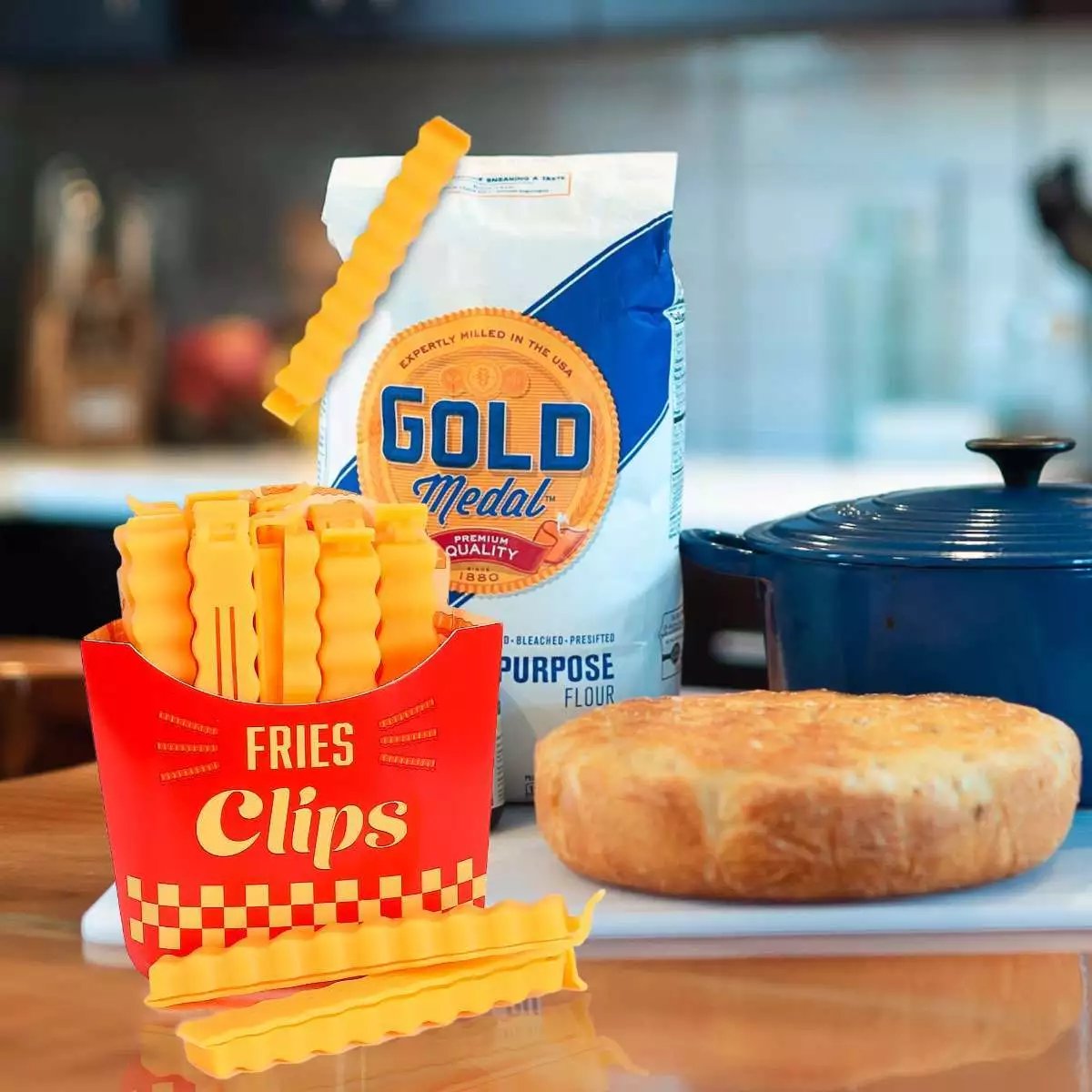 12Pcs Fridge Magnetic Food Bag Clips