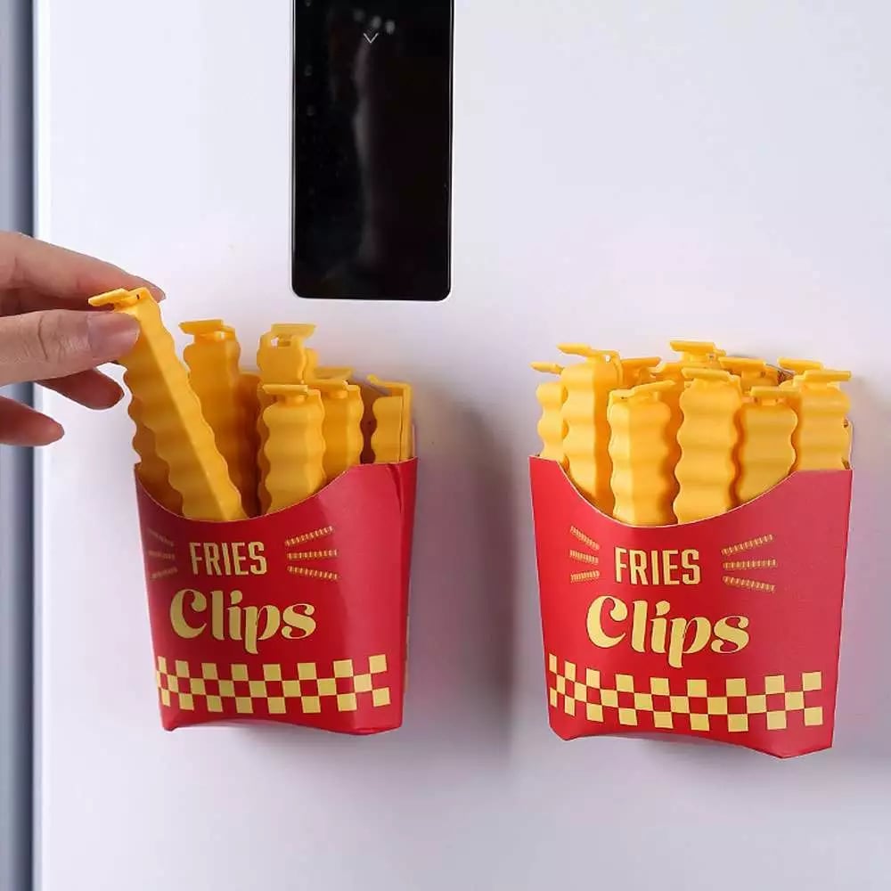 12Pcs Fridge Magnetic Food Bag Clips