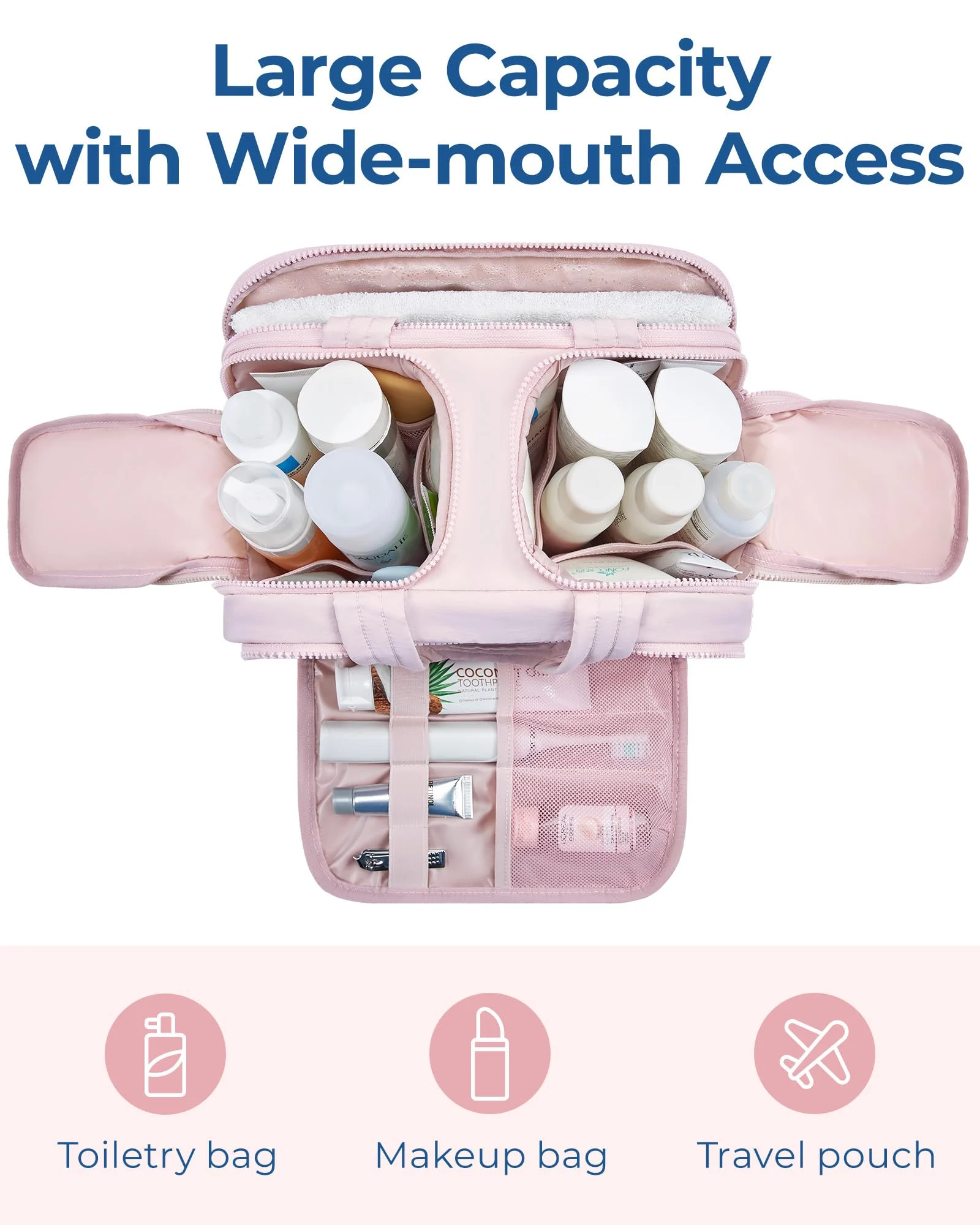 4-in-1 Puffy Multi-Functional Toiletry Bag for Women