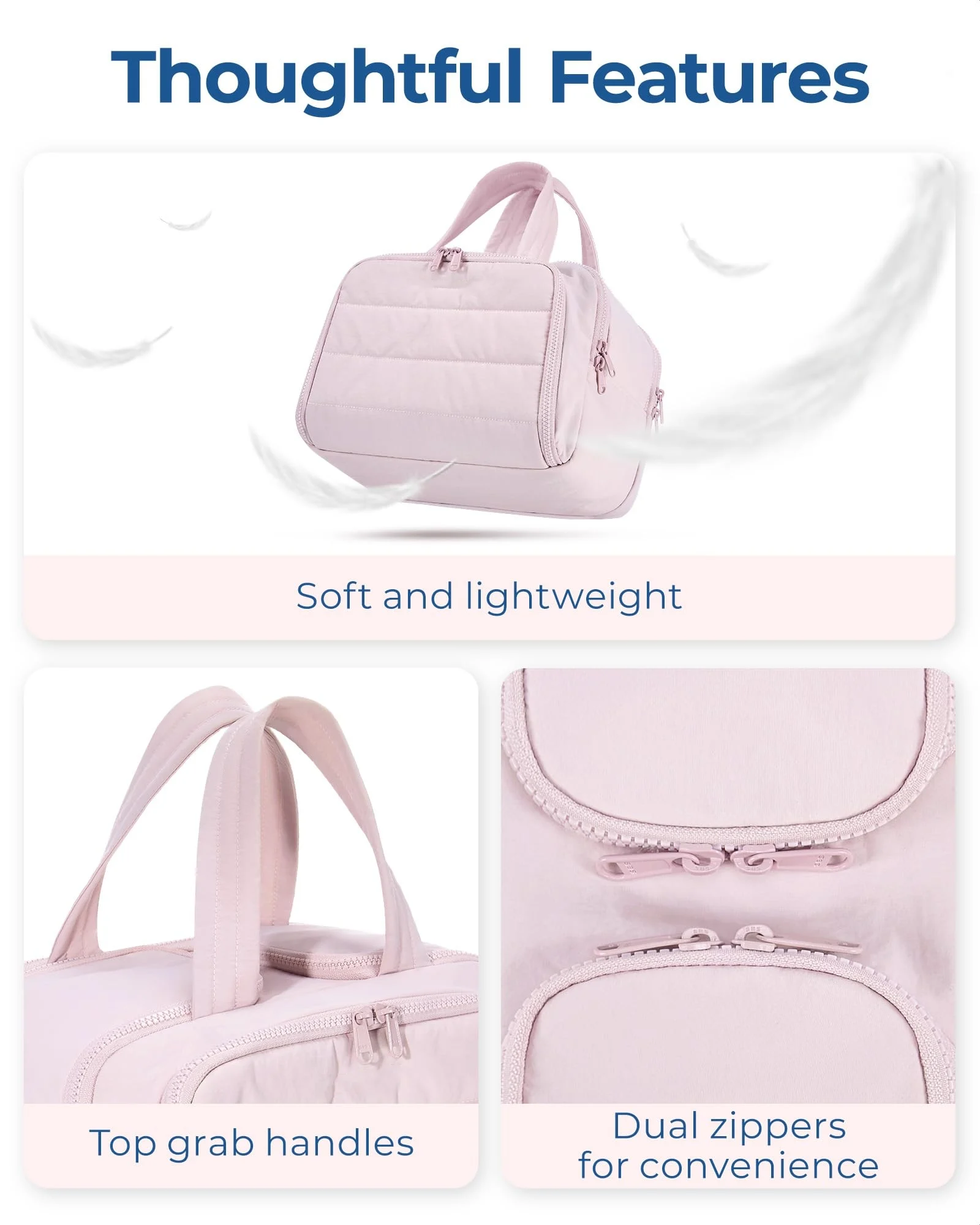 4-in-1 Puffy Multi-Functional Toiletry Bag for Women