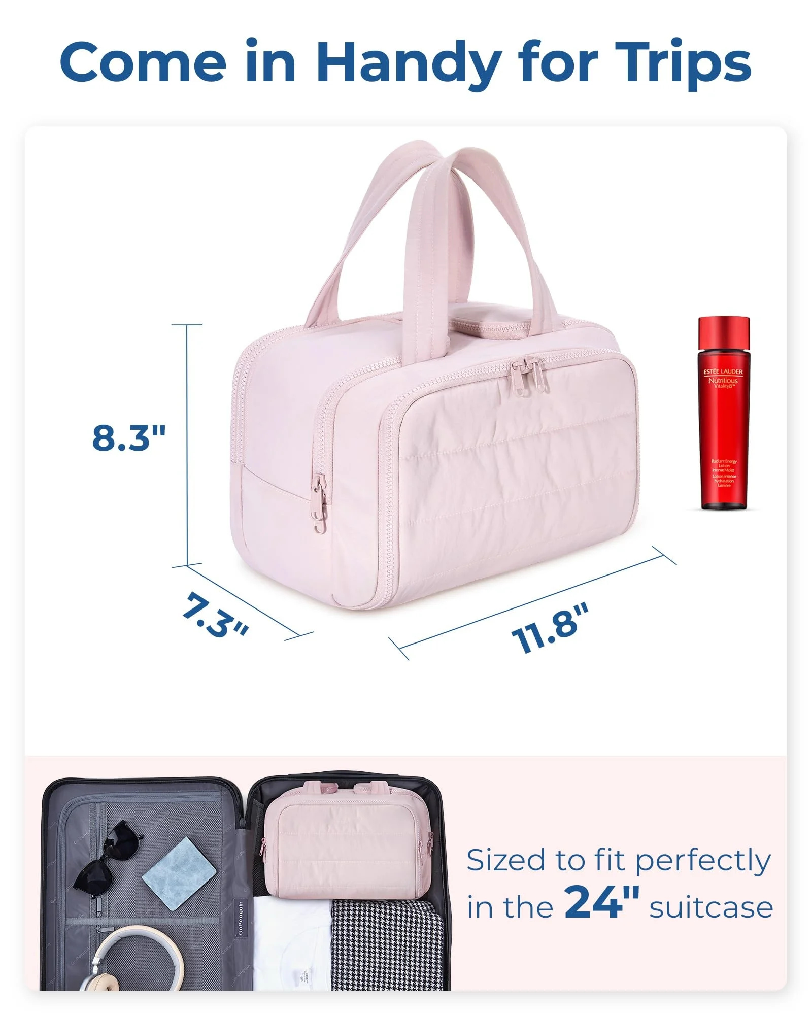 4-in-1 Puffy Multi-Functional Toiletry Bag for Women