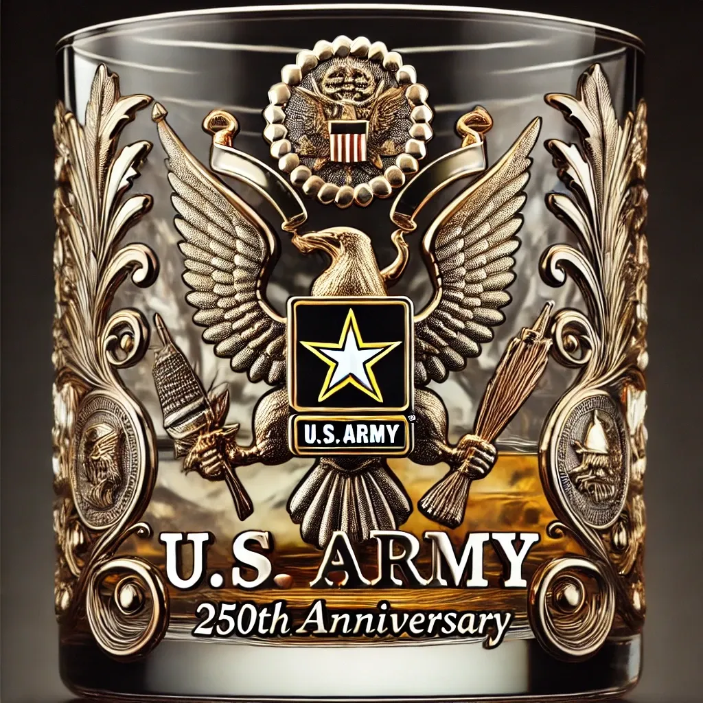 US Marine Corps 250th Anniversary Glass