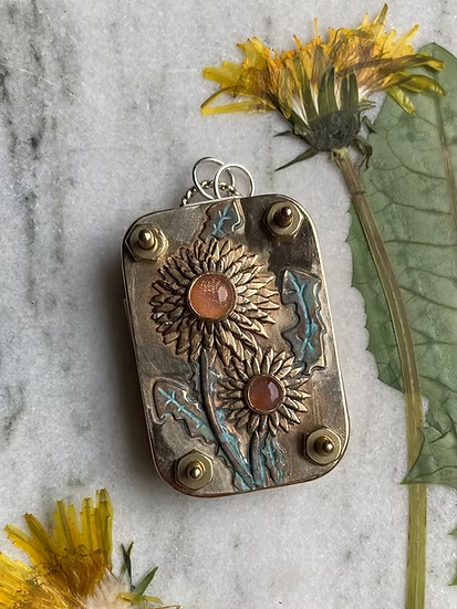 🌸Micro Flower Press Necklace Pendant
