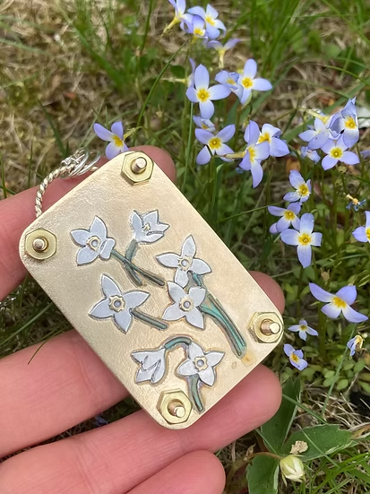 🌸Micro Flower Press Necklace Pendant